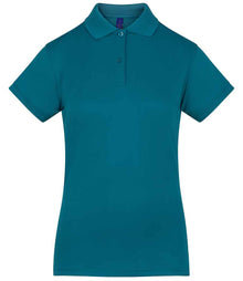 Henbury Ladies Coolplus® Wicking Piqué Polo Shirt H476 - Teal