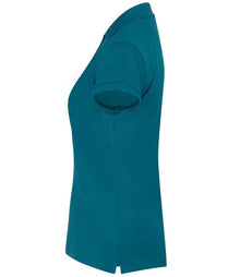Henbury Ladies Coolplus® Wicking Piqué Polo Shirt H476 - H476 Teal Side