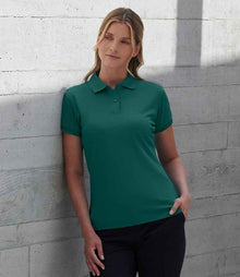 Henbury Ladies Coolplus® Wicking Piqué Polo Shirt H476 - H476 Teal Model