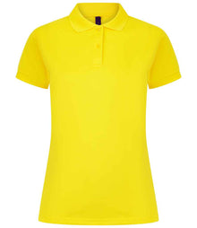Henbury Ladies Coolplus® Wicking Piqué Polo Shirt H476 - Yellow