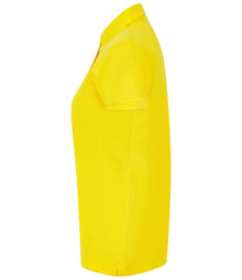 Henbury Ladies Coolplus® Wicking Piqué Polo Shirt H476 - H476 Yellow Side