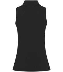 Henbury Ladies Sleeveless Coolplus® Polo Shirt H477 - H477 Black Back