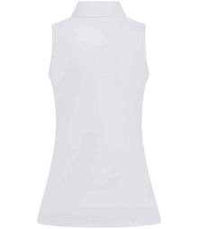 Henbury Ladies Sleeveless Coolplus® Polo Shirt H477 - H477 White Back