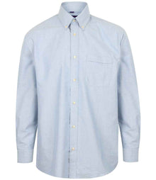 Henbury Long Sleeve Classic Oxford Shirt H510 - Blue