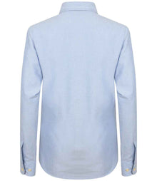 Henbury Ladies Long Sleeve Classic Oxford Shirt H511 - H511 Blue Back
