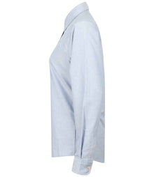 Henbury Ladies Long Sleeve Classic Oxford Shirt H511 - H511 Blue Side