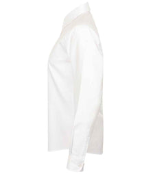 Henbury Ladies Long Sleeve Classic Oxford Shirt H511 - H511 White Side
