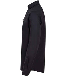 Henbury Modern Long Sleeve Classic Fit Oxford Shirt H512C - H512C Black Side