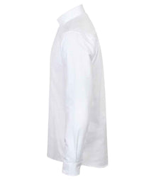 Henbury Modern Long Sleeve Classic Fit Oxford Shirt H512C - H512C White Side