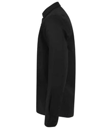 Henbury Modern Long Sleeve Regular Fit Oxford Shirt H512R - H512R Black Side