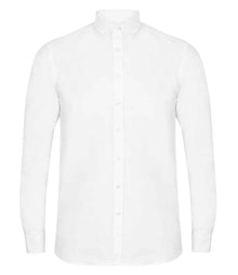 Henbury Modern Long Sleeve Regular Fit Oxford Shirt H512R - White