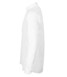 Henbury Modern Long Sleeve Regular Fit Oxford Shirt H512R - H512R White Side