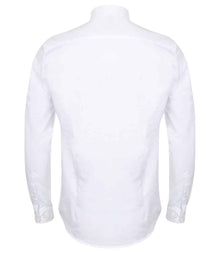 Henbury Modern Long Sleeve Slim Fit Oxford Shirt H512S - H512S White Back