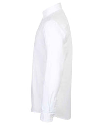 Henbury Modern Long Sleeve Slim Fit Oxford Shirt H512S - H512S White Side