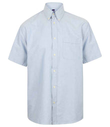 Henbury Short Sleeve Classic Oxford Shirt H515 - Blue