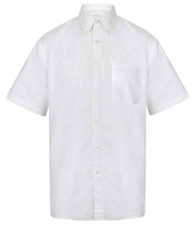 Henbury Short Sleeve Classic Oxford Shirt H515 - White