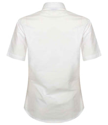 Henbury Ladies Short Sleeve Classic Oxford Shirt H516 - H516 White Back