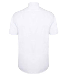 Henbury Modern Short Sleeve Regular Fit Oxford Shirt H517R - H517R White Back