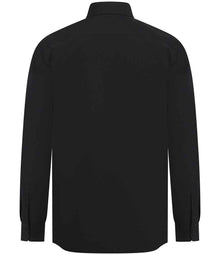Henbury Long Sleeved Cotton Feel Coolplus® Shirt H582 - H582 Black Back
