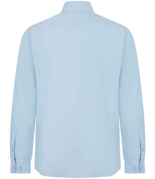 Henbury Long Sleeved Cotton Feel Coolplus® Shirt H582 - H582 Light Blue Back