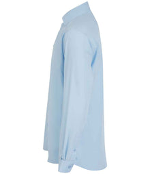 Henbury Long Sleeved Cotton Feel Coolplus® Shirt H582 - H582 Light Blue Side