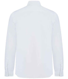 Henbury Long Sleeved Cotton Feel Coolplus® Shirt H582 - H582 White Back