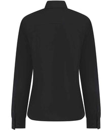 Henbury Ladies Long Sleeved Cotton Feel Coolplus® Shirt H583 - H583 Black Back