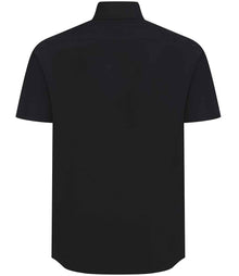 Henbury Short Sleeved Cotton Feel Coolplus® Shirt H588 - H588 Black Back