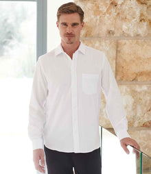 Henbury Long Sleeve Wicking Shirt H590 - H590 White Model