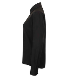 Henbury Ladies Long Sleeve Wicking Shirt H591 - H591 Black Side