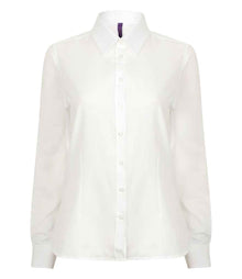 Henbury Ladies Long Sleeve Wicking Shirt H591 - White