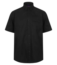Henbury Short Sleeve Wicking Shirt H595 - Black