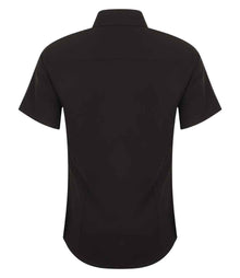 Henbury Ladies Short Sleeve Wicking Shirt H596 - H596 Black Back