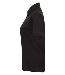 Henbury Ladies Short Sleeve Wicking Shirt H596 - H596 Black Side