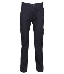 Henbury Ladies 65/35 Flat Fronted Chino Trousers H641 - Navy