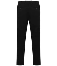 Henbury Stretch Flex Waistband Chino Trousers H650 - H650 Black Back