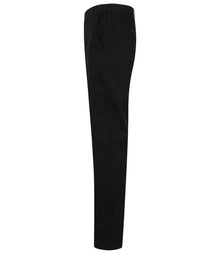 Henbury Stretch Flex Waistband Chino Trousers H650 - H650 Black Side