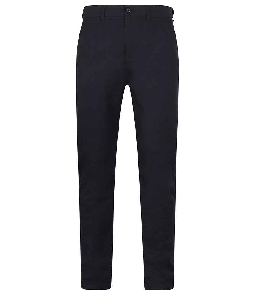 Henbury Stretch Flex Waistband Chino Trousers H650 - Navy