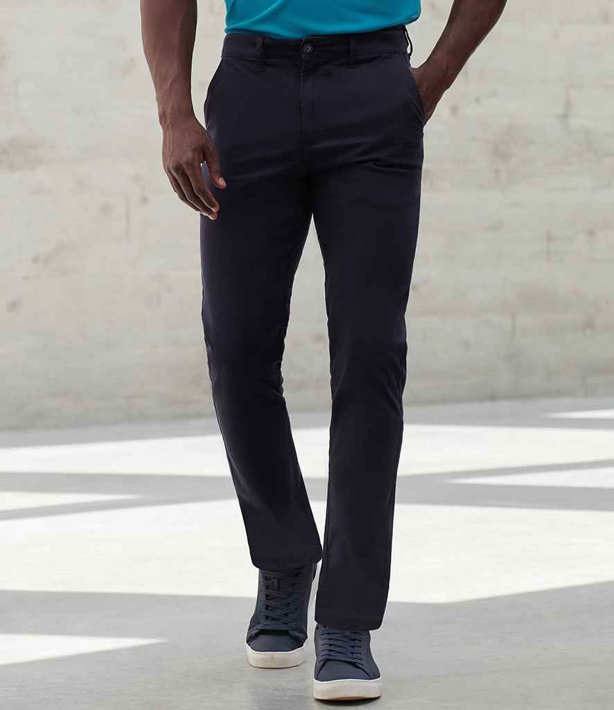 Henbury Stretch Flex Waistband Chino Trousers H650 - H650 Navy Model