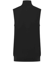 Henbury Sleeveless Zip Through Jumper H711 - H711 Black Back