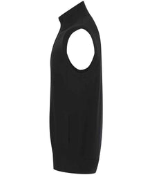 Henbury Sleeveless Zip Through Jumper H711 - H711 Black Side