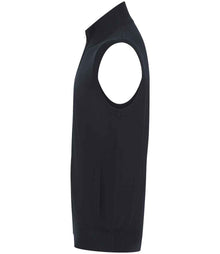Henbury Sleeveless Zip Through Jumper H711 - H711 Navy Side