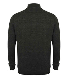 Henbury Unisex Zip Through Cardigan H718 - H718 Grey Marl Back