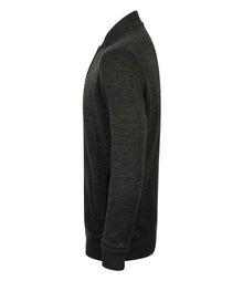 Henbury Unisex Zip Through Cardigan H718 - H718 Grey Marl Side