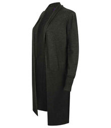 Henbury Ladies Longline Open Cardigan H719 - H719 Grey Marl Side