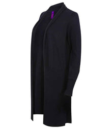 Henbury Ladies Longline Open Cardigan H719 - H719 Navy Side
