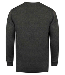 Henbury Lightweight Cotton Acrylic V Neck Sweater H720 - H720 Grey Marl Back