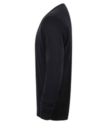 Henbury Lightweight Cotton Acrylic V Neck Sweater H720 - H720 Navy Side
