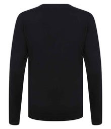 Henbury Ladies Lightweight Cotton Acrylic V Neck Sweater H721 - H721 Navy Back