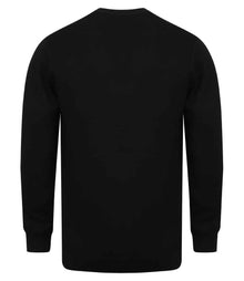 Henbury Lightweight Cotton Acrylic V Neck Cardigan H722 - H722 Black Back